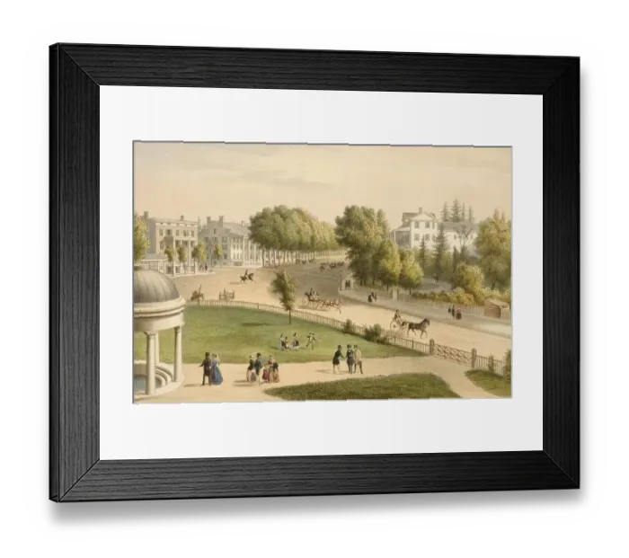 Framed Print : Saratoga, Part of Saratoga, 1848