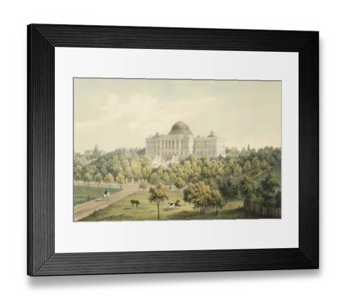Framed Print : West side of the Capitol in Washington Framed Print : West side of the Capitol in Washington