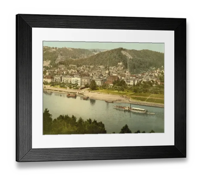 Framed Print : Bad Schandau in Saxony, Germany
