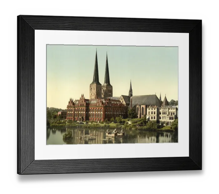 Framed Print : Cathedral St. Marys Church of Luebeck Framed Print : Cathedral St. Marys Church of Luebeck