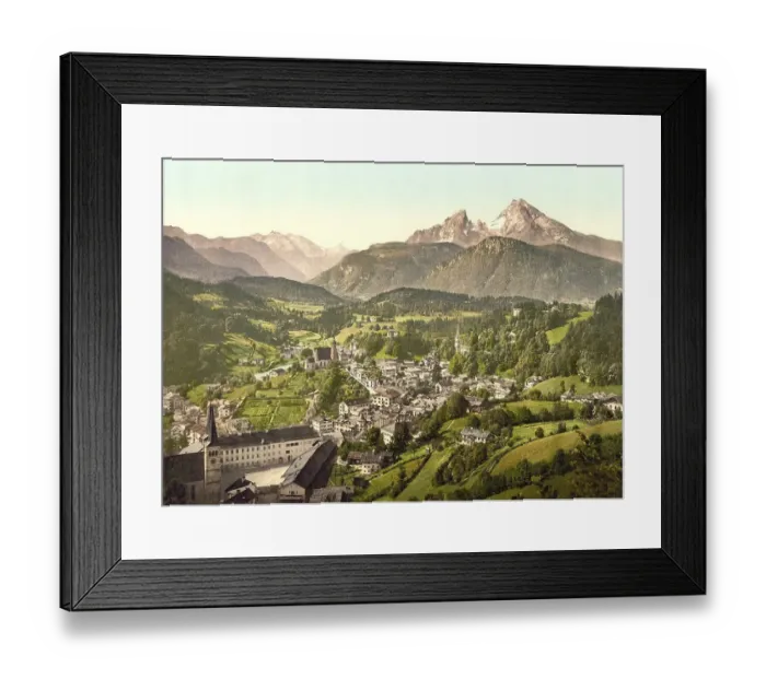 Framed Print : Berchtesgaden, seen from the Lochstein