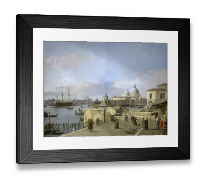 Framed Print : Entrance to the Grand Canal, Grand Canal from the Mole
