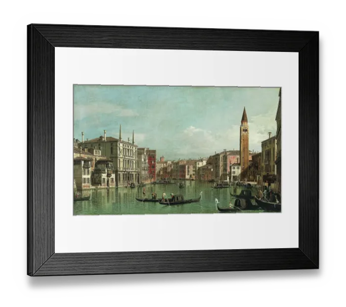 Framed Print : Grand Canal, Grand Canal, with the Campo della Carita
