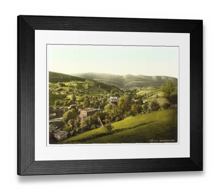Framed Print : Agnetendorf in the district of Hirschberg in Lower Silesia