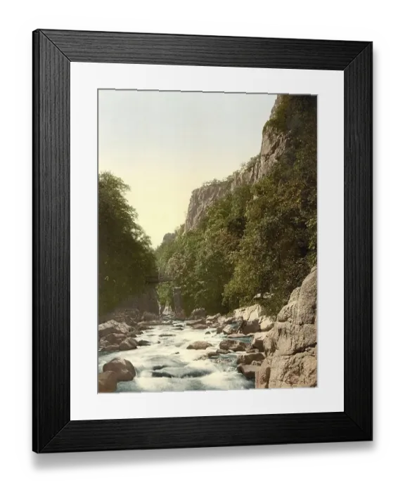 Framed Print : The Devil's Bridge in the Bode Valley in the Harz Mountains Framed Print : The Devil's Bridge in the Bode Valley in the Harz Mountains