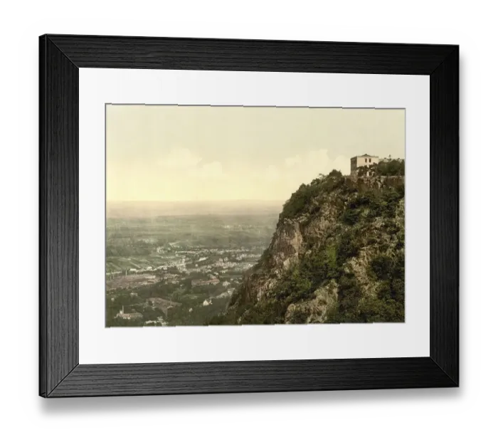 Framed Print : Thale and the Hexentanzplatz near Bodetal in the Harz Mountains