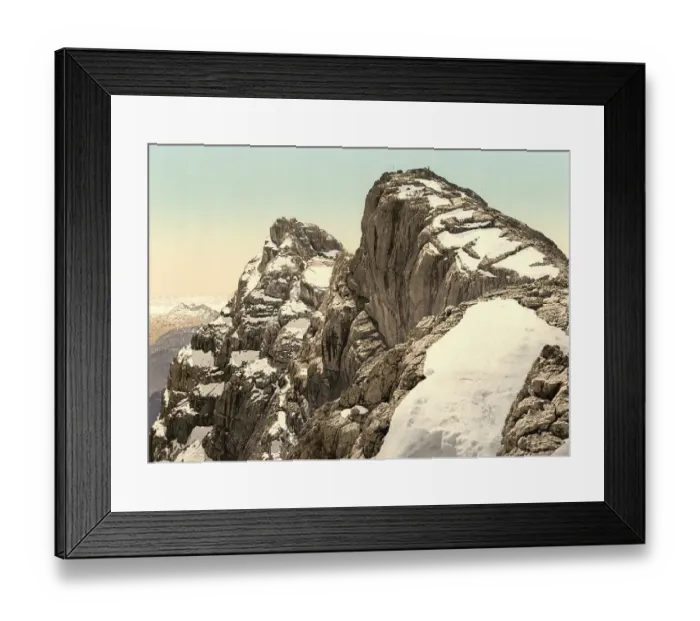 Framed Print : Hocheck and central peak of the Watzmann