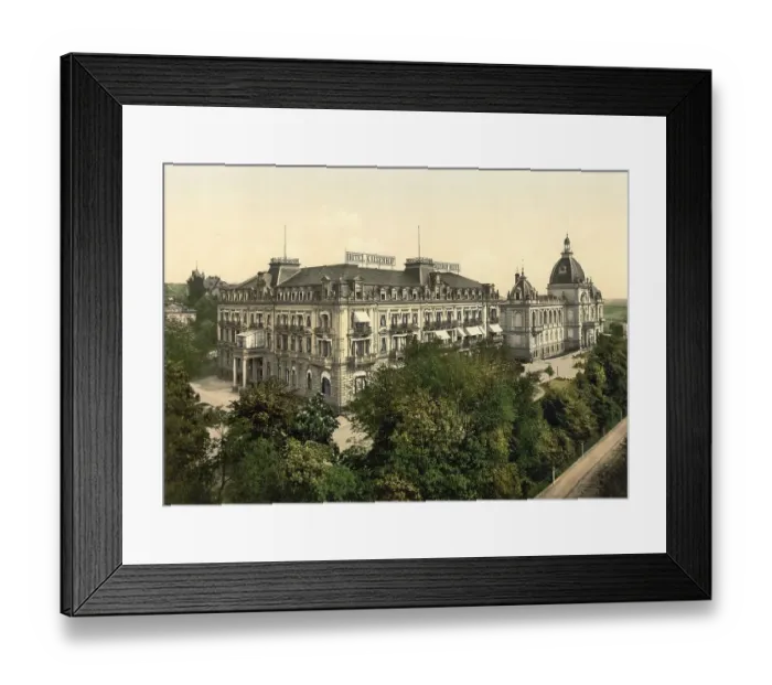 Framed Print : Hotel Kaiserhof and Augusta Viktoria Bad in Wiesbaden Framed Print : Hotel Kaiserhof and Augusta Viktoria Bad in Wiesbaden