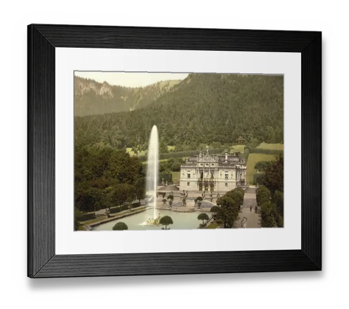 Framed Print : Linderhof Castle in Upper Bavaria Framed Print : Linderhof Castle in Upper Bavaria