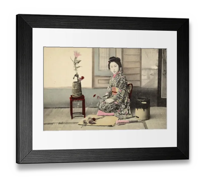 Framed Print : Portrait of a Japanese Young Woman