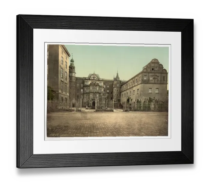 Framed Print : The castle in Dessau, Saxony-Anhalt