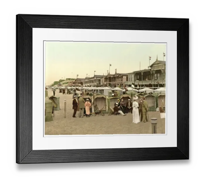 Framed Print : Beach houses on Westerland, Sylt Framed Print : Beach houses on Westerland, Sylt