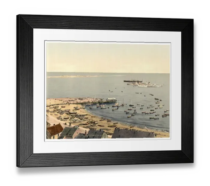 Framed Print : The dunes at Oberland, Helgoland