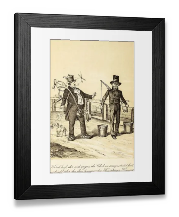 Framed Print : The funny old Hamburg, illustration 1892