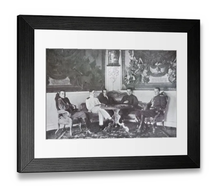 Framed Print : One of the last meetings with Kerensky in the Kremlin