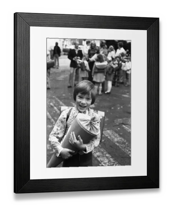 Framed Print : The first day of school on 14.9.1974 in Dortmund Framed Print : The first day of school on 14.9.1974 in Dortmund