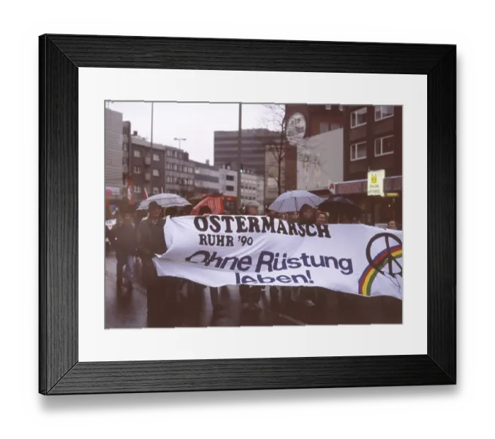 Framed Print : The traditional Easter march, here the OM Ruhr on 14