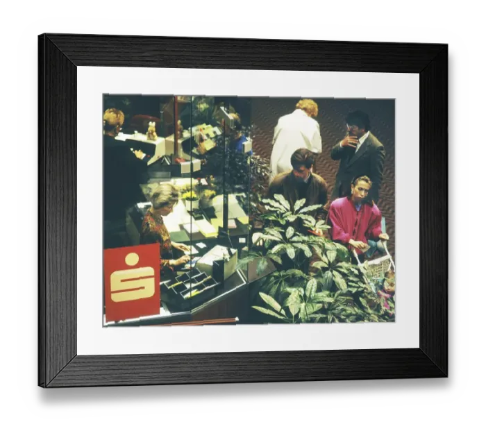 Framed Print : The work of the employees, here on 18