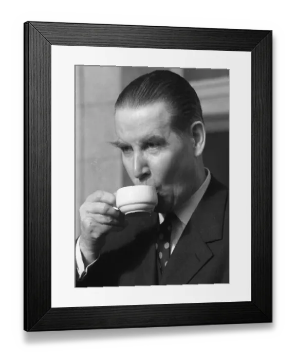 Framed Print : Personalities from politics, economy and culture from the years 1965-71