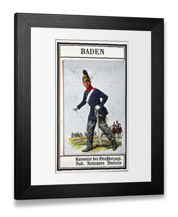 Framed Print : German uniforms of the 19th century Framed Print : German uniforms of the 19th century