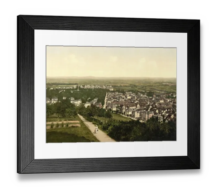 Framed Print : Bad Nauheim and the Johannisberg