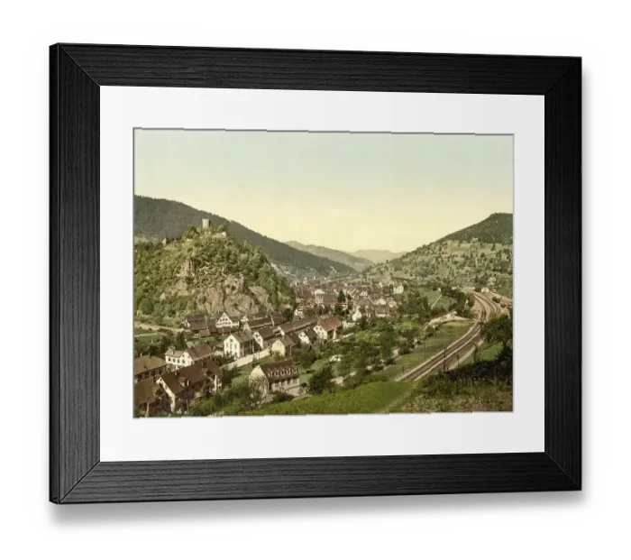 Framed Print : Hornberg im Black Forest, Baden-Wuerttemberg