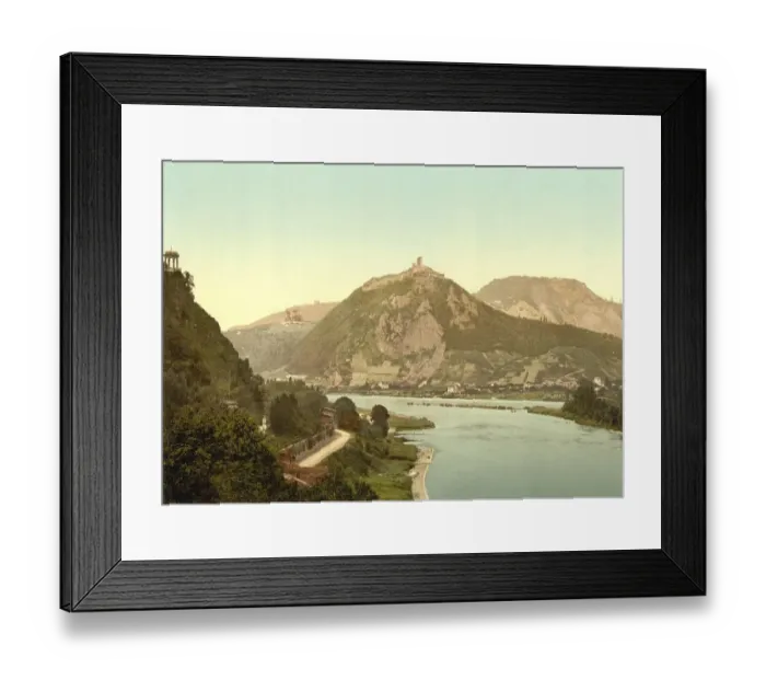 Framed Print : Drachenburg and Rolandseck on the Rhine