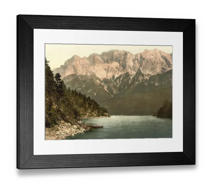 Framed Print : The Eibsee lake in Upper Bavaria