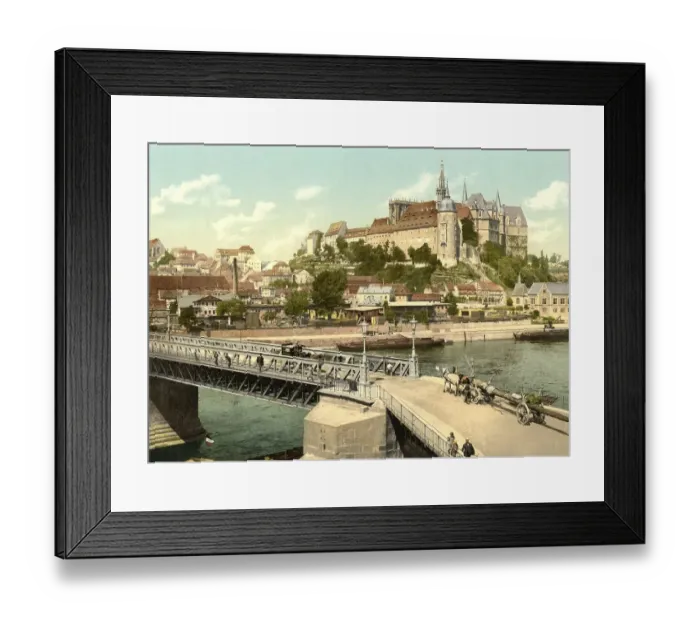 Framed Print : Albrechtsburg Castle and the Elbe in Meissen Framed Print : Albrechtsburg Castle and the Elbe in Meissen