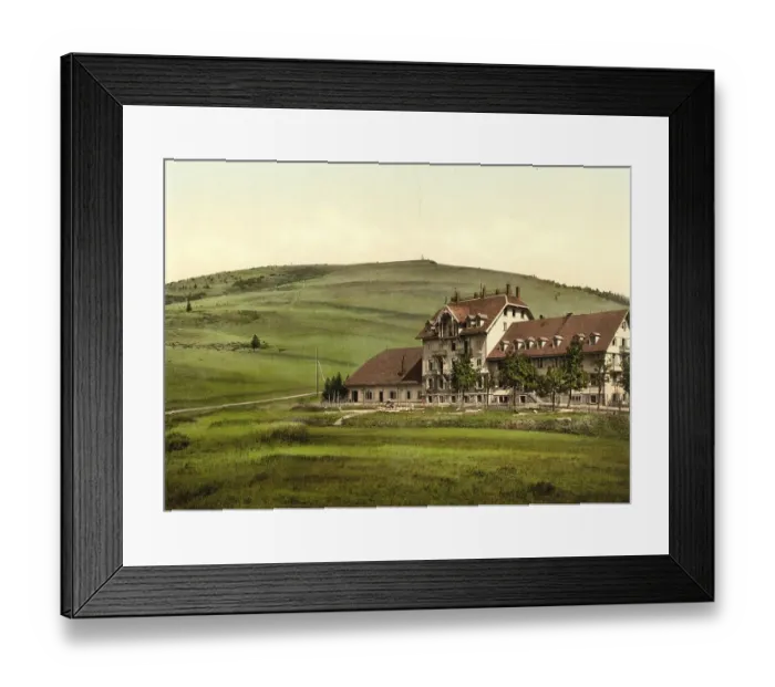 Framed Print : The Feldberg Hotel in Feldberg in the Black Forest