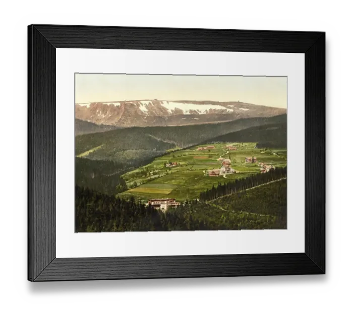 Framed Print : View of the KrkonoTe Mountains from Heidelberg Framed Print : View of the KrkonoTe Mountains from Heidelberg