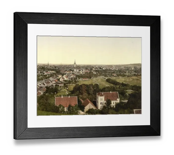 Framed Print : View of the City of Hildesheim