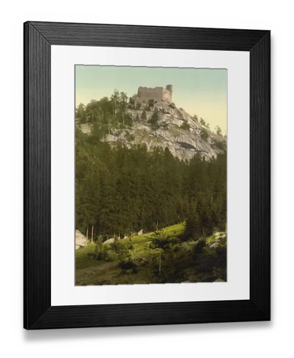 Framed Print : Kynast Mountain in the KrkonoTe Mountains