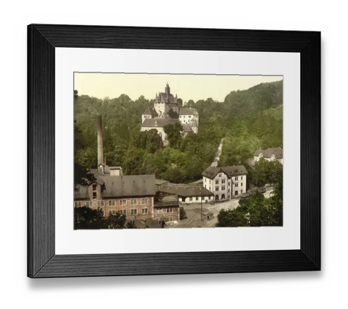 Framed Print : Kriebstein Castle in Saxony, Germany Framed Print : Kriebstein Castle in Saxony, Germany