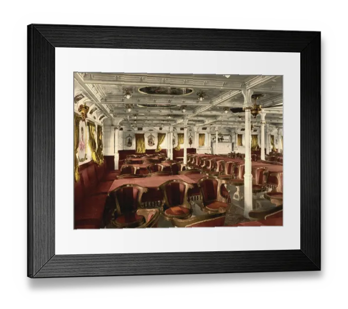 Framed Print : Dining room of the Koenig Albert