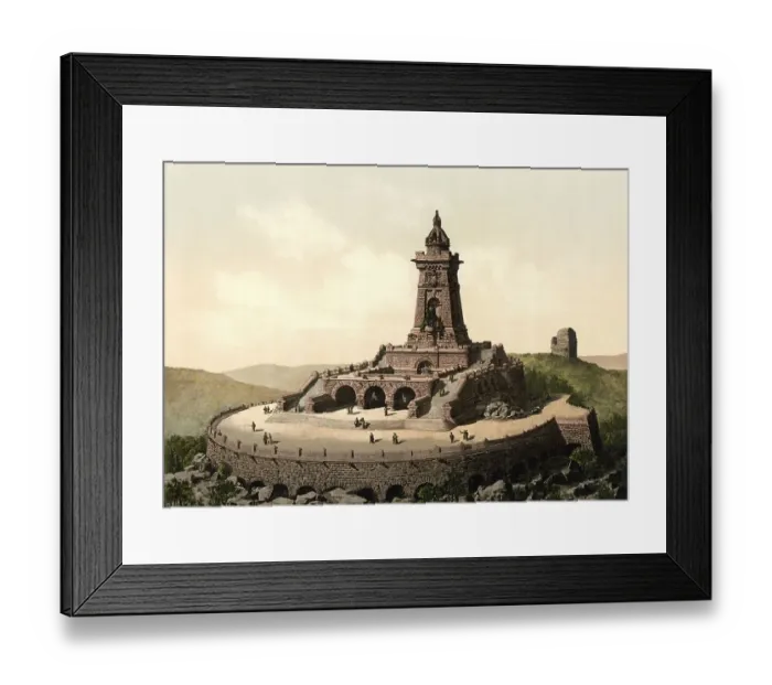 Framed Print : Kyffhaeuser Monument in the Harz Mountains in Thuringia Framed Print : Kyffhaeuser Monument in the Harz Mountains in Thuringia