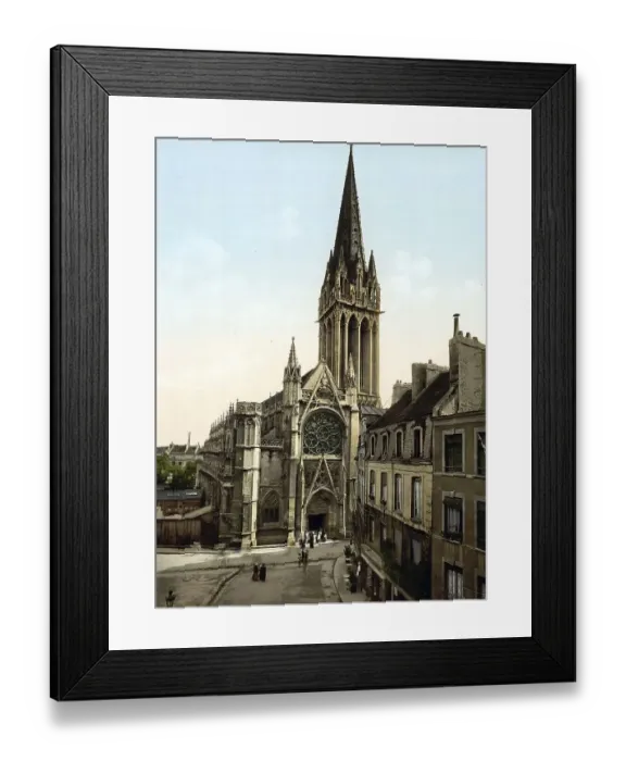 Framed Print : Saint Pierre Church, Caen in Normandy
