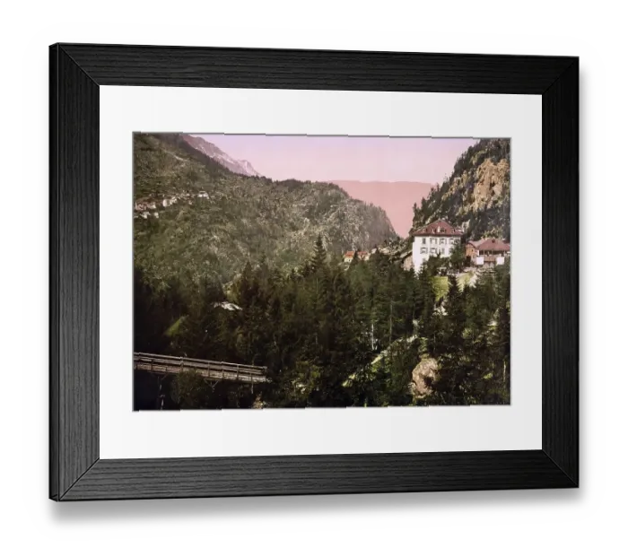 Framed Print : Route de la Tete Noire, the Hotel Framed Print : Route de la Tete Noire, the Hotel