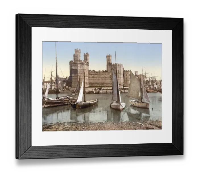 Framed Print : Caernarfon Castle, Caernarvon, Castell Caernarfon Framed Print : Caernarfon Castle, Caernarvon, Castell Caernarfon