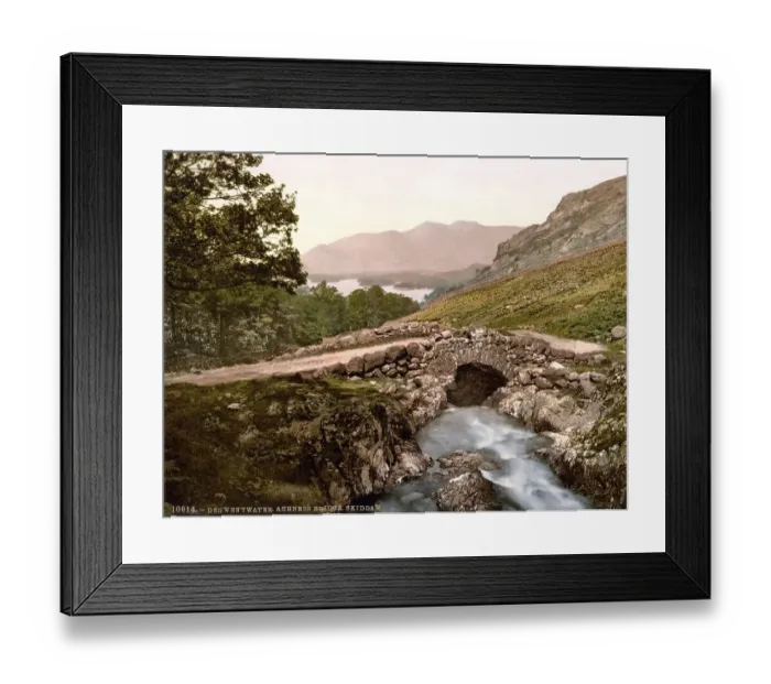 Framed Print : Derwentwater, Ashness Bridge and Skiddaw