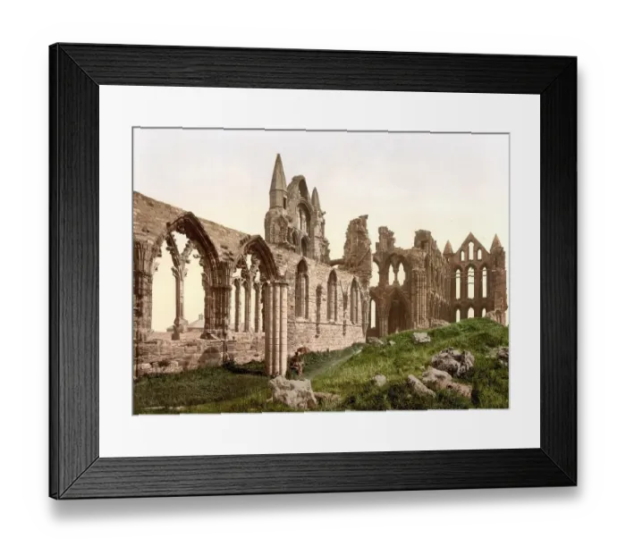 Framed Print : Whitby Abbey, Abtei Whitby, ein ehemaliger Kloster in Whitby