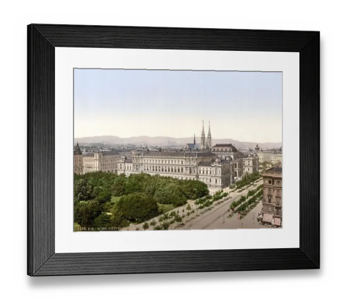 Framed Print : Die Universitaet, Wien, Oesterreich