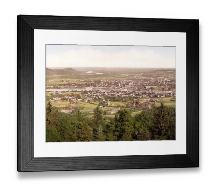 Framed Print : Linz on the Danube, Austria, c