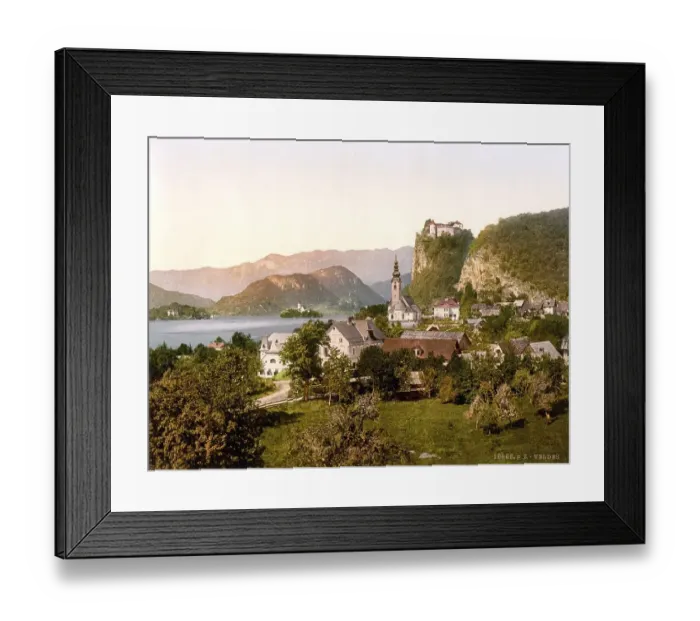 Framed Print : Bled, Veldes or Feldes, municipality on Lake Bled Framed Print : Bled, Veldes or Feldes, municipality on Lake Bled