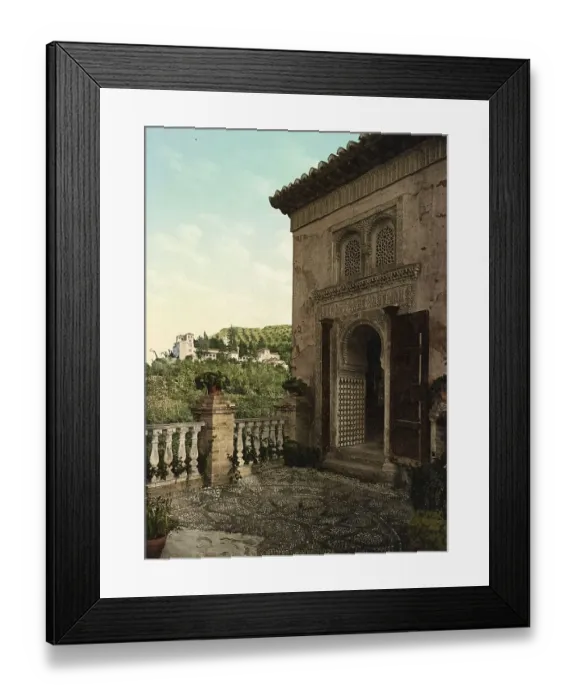 Framed Print : Granada. Alhambra. La Mesquita, Spain, c