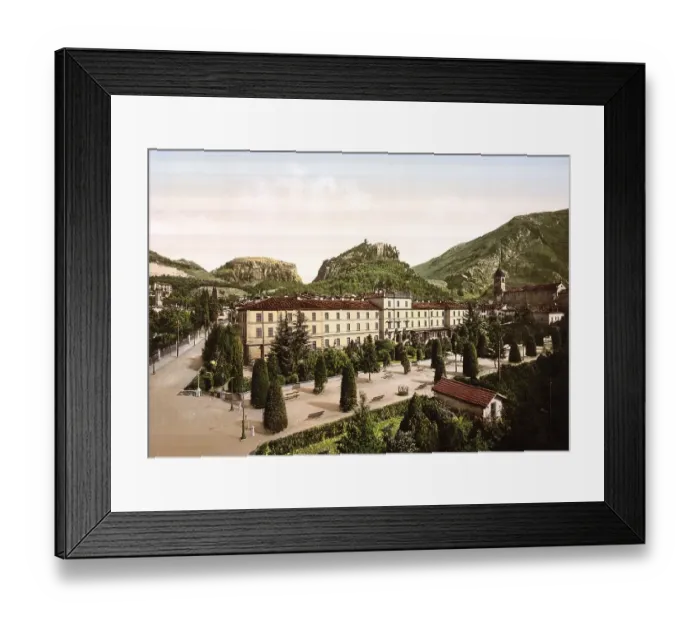 Framed Print : Arco, Albergo e Pensione spa hotel Framed Print : Arco, Albergo e Pensione spa hotel