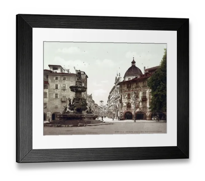 Framed Print : Piazza Grande Fontana di Nettuno