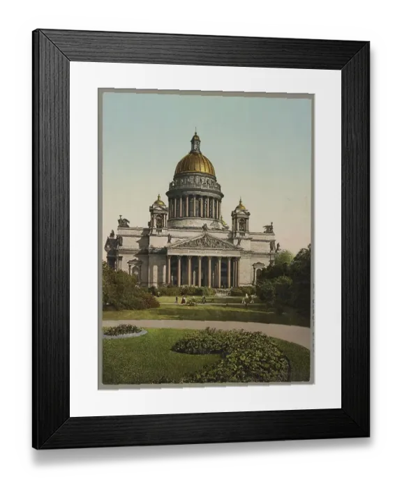 Framed Print : The Alexander Garden in front of St Isaac's Cathedral