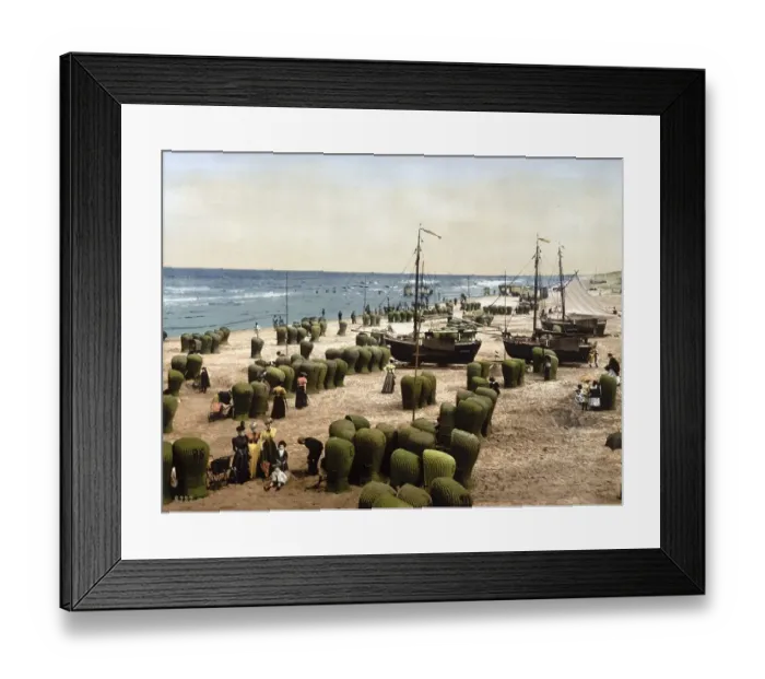 Framed Print : The beach, Scheveningen, Holland Framed Print : The beach, Scheveningen, Holland