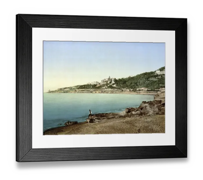 Framed Print : General view from the east, Bordighera